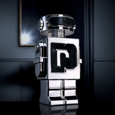 Set parfum për meshkuj Paco Rabanne Phantom, EDT, 3 pjesë, argjendtë e zezë
