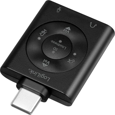 Adapter audio DAC LogiLink UA0365, USB Type C, 7.1CH surround, i zi