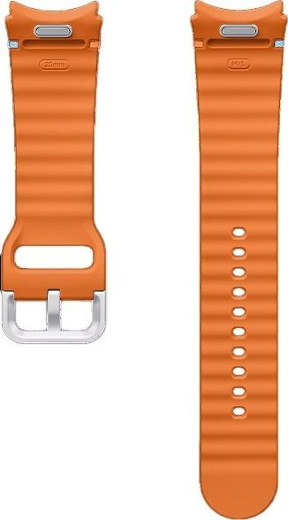 Byzylyk sportiv Samsung Business M/L për Galaxy Watch, silikoni, me tokëz metalike, portokalli