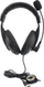 Kufje Manhattan Stereo USB, që rrinë mbi vesh, me mikrofon, lidhje USB-A, të zeza