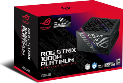 Furnizues energjie Asus ROG Strix 1000W Platinum, 80 Plus Platinum, modular, i zi
