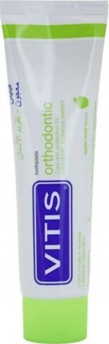 Сет за уста Витис Фарма Vitis Orthodontic, водица за уста 500 ml, паста за заби 100 ml, зелено
