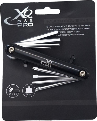 Set mjetesh biçiklete XQmax Pro, 8 në 1, portativ, i zi
