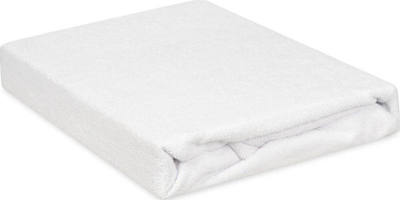 Çarçaf me elastik Terry CLASSIC 01, 220 x 200 cm, pambuk, i bardhë