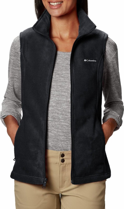 Jelek fleece për goca Columbia Benton Springs, poliester, madhësia L, i zi