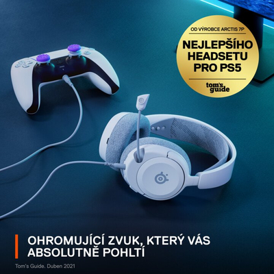 Kufje SteelSeries Arctis Nova 1P, të bardha