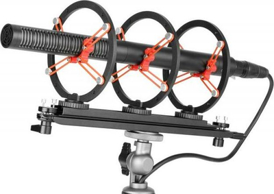 Sistem windshield edhe pezullimi për mikrofon shotgun Saramonic VWS, profesional, me dorezë, i zi