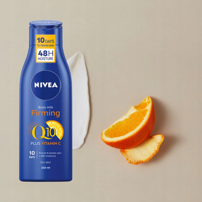 Losion për trup Nivea Q10 + Vitamin C Firming Body Milk, 250 ml