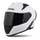 Helmetë integrale Cassida Aero Solid, polikarbonat, vizor Pinlock, e bardhë e zezë