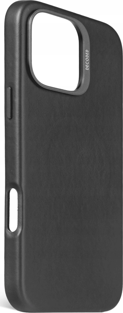 Mbulesë telefoni Decoded Leather Case për iPhone 16 Pro Max, lëkurë, MagSafe, e zezë