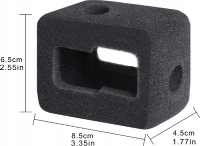 Kornizë montuese XREC Frame Housing për GoPro Hero 5 4 Session, plastike, e zezë