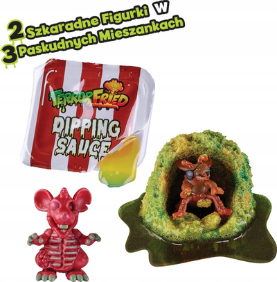 Set figurash lodër Cobi Terror Fried Nasty Bites, 2 figura surprizë, për kalamaj