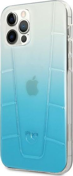 Kapak telefoni Mercedes MEHCP12LCLGBL për iPhone 12 Pro Max 6.7", Transparent Line, blu