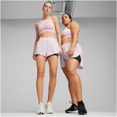 Женски спортски шорц Puma Favorite, 2 во 1, за трчање, светло розев