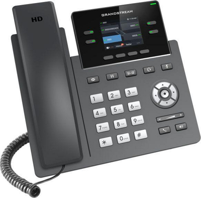 IP телефон Grandstream GRP2612, 2 линии, 2 SIP сметки, црн