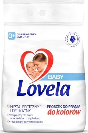 Detergjent pluhur për bebe Lovela Baby Color, 2.7 kg, për rroba me ngjyra