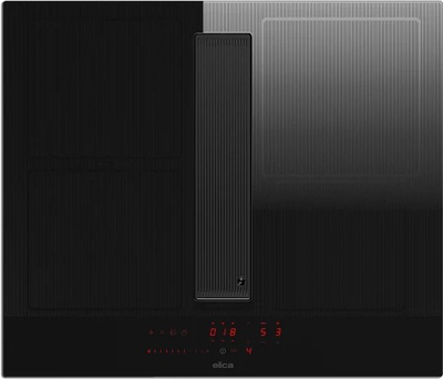 Pianurë induksioni Elica NikolaTesla Velvet BL/A/72, 72cm, aspirim i integruar, e zezë