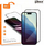 Xham mbrojtës Vmax Tempered Glass 9D për iPhone 16 Plus 15 Plus 6.7", 9H, kornizë e zezë