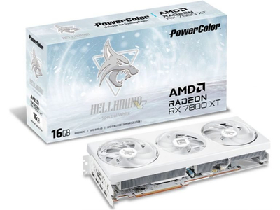 Kartë grafike Power Color Hellhound Spectral White Radeon RX 7800 XT 16GB GDDR6