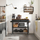 Kitchen island Oskar kki003b01, 119x45x91 cm, rustic, i zi me kafe