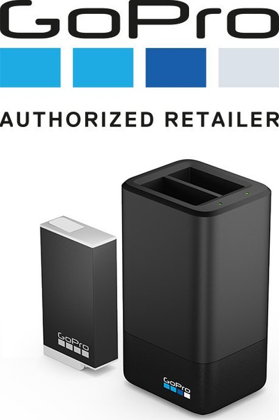 Karikues dyfishtë me bateri GoPro Max Enduro, 1600mAh, USB, i zi