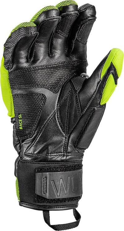 Doreza ski Leki WCR Venom SL 3D, për burra, madhësia 10.5, zi me të verdhë