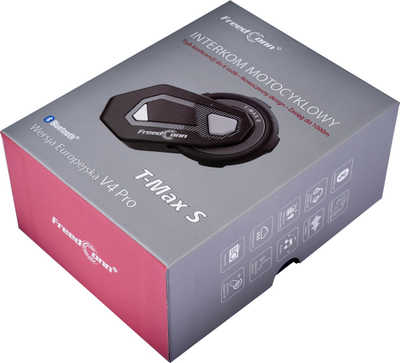 Kufje FreedConn T-MAX S V4 PRO SINGLE, Bluetooth, të zeza