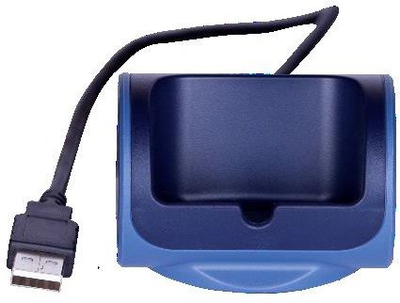 Ngarkues tavoline Alcatel Lucent 3BN67371AA, për telefon DECT 8244, me kabllo USB, blu