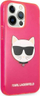 Заштитна маска за телефон Karl Lagerfeld Choupette Head за iPhone 13 Pro, TPU, флуо розова
