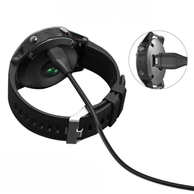 Kabllo karikimi Tech-Protect MC04 UltraBoost për Garmin, USB-C, 1m, e zezë