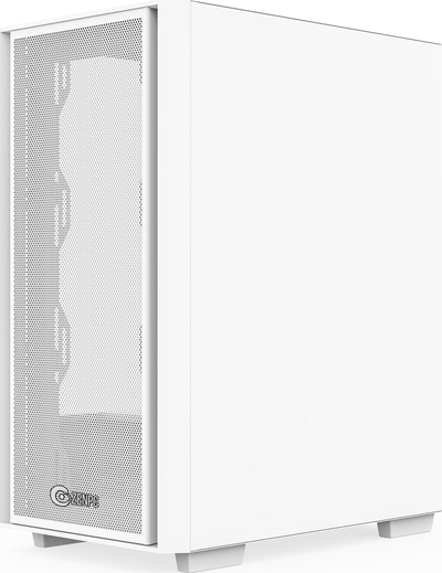 Kула PC Zenpc Z1 Mesh ARGB TG, Midi Tower, 4 ARGB вентилатори, бела