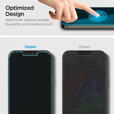 Set mbrojtës për telefon Spigen Crystal Pack, për iPhone 13 Pro Max, i tejdukshëm