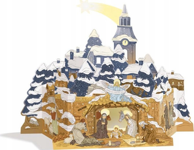 Dekor Krishtlindjesh MFP Paper Christmas Nativity Scene BS-06, skenë lindja e Krishtit, prej letre, shumëngjyrësh