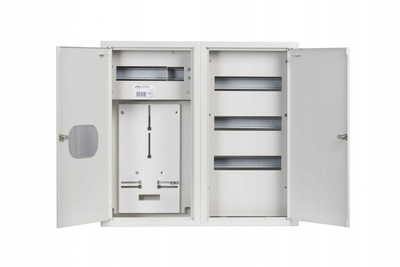 Kabinë matëse Sabaj System Surface-Mounted N/t 1xL 3F 48M IP31, 48 module, trefazore, e bardhë