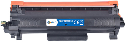 Toner G&amp;G TN-2510XXL, që shkon me Brother, i zi