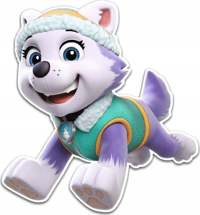 Dekor murit PAW Patrol Everest, figurë 3D, shumëngjyrësh