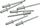 Gozhda alumini Vorel, 12.7 x 4.8 mm, 50 copë