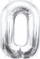 Balonë me helium Godan BC-HSR0, numri 0, 85cm, argjend