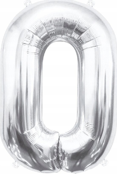 Balonë me helium Godan BC-HSR0, numri 0, 85cm, argjend