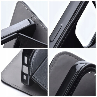 Këllëf libri OEM SMART MAGNETO për iPhone 17 Pro, me magnet, me xhep kartash, i zi