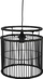 Lampë varse tavani H&amp;S Decoration Bamboo LOFT, 28cm, fasung E27, e zezë