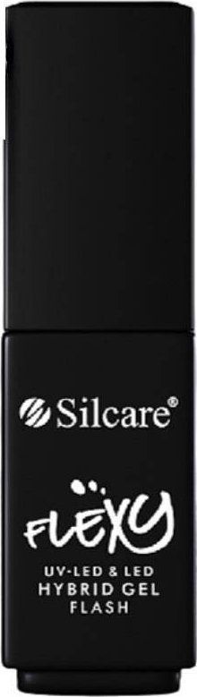 Llak xheli Silcare Flexy Hybrid Polish Flash Purple, 4.5g, për llampë LED UV, vjollcë me shkëlqim