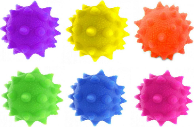 Top antistres Midex Squishy, me gjemba, 8 cm, shumëngjyrësh