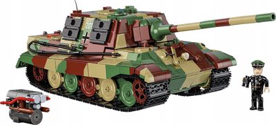 Set ndërtimi Cobi WWII SD.Kfz. 186 Jagdtiger, 1280 pjesë, shkallë 1:28, kamuflazh