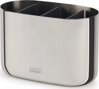 Mbajtëse furçash dhëmbësh Joseph Joseph EasyStore Luxe, çelik inox, e madhe, ngjyrë argjendi