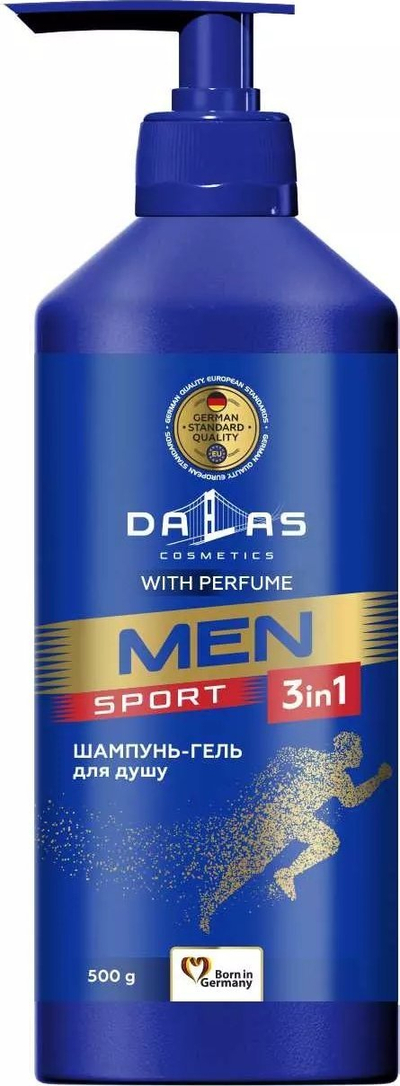 Xhel dushi Dalas Men Sport 3 në 1, 500 g
