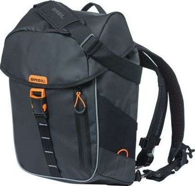 Çantë shpine për biçikletë Basil Miles Backpack, 17L, e zezë