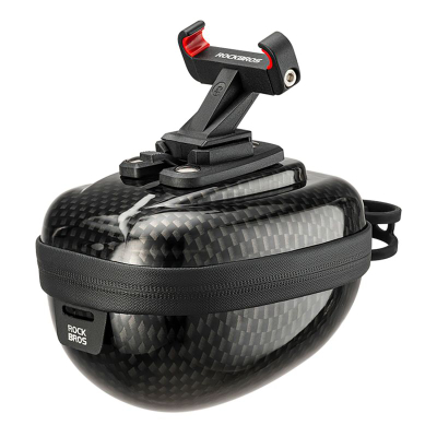 Çantë shalë biçiklete Rockbros Saddle Bag Rigid, hard shell, 0.4L, e zezë
