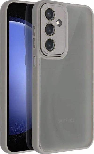 Këse telefoni Variete për Samsung Galaxy S24, TPU, me xham te kamerës, gri steel