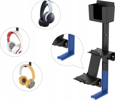 Varëse muri JYS 3në1 për aksesorë për PS5, PS4, Xbox, Nintendo Switch, e zezë